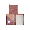 Scully Zip Around Letter Pad (Mahogany)