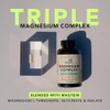 Amandean Magnesium Threonate Complex Glycinate Malate Supplement Veggie Capsules High