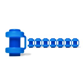 Ergonation® Trampoline End Caps, Set of 8 End Caps for Attaching the Safety Net to the Net Poles of the Trampoline (Blue)