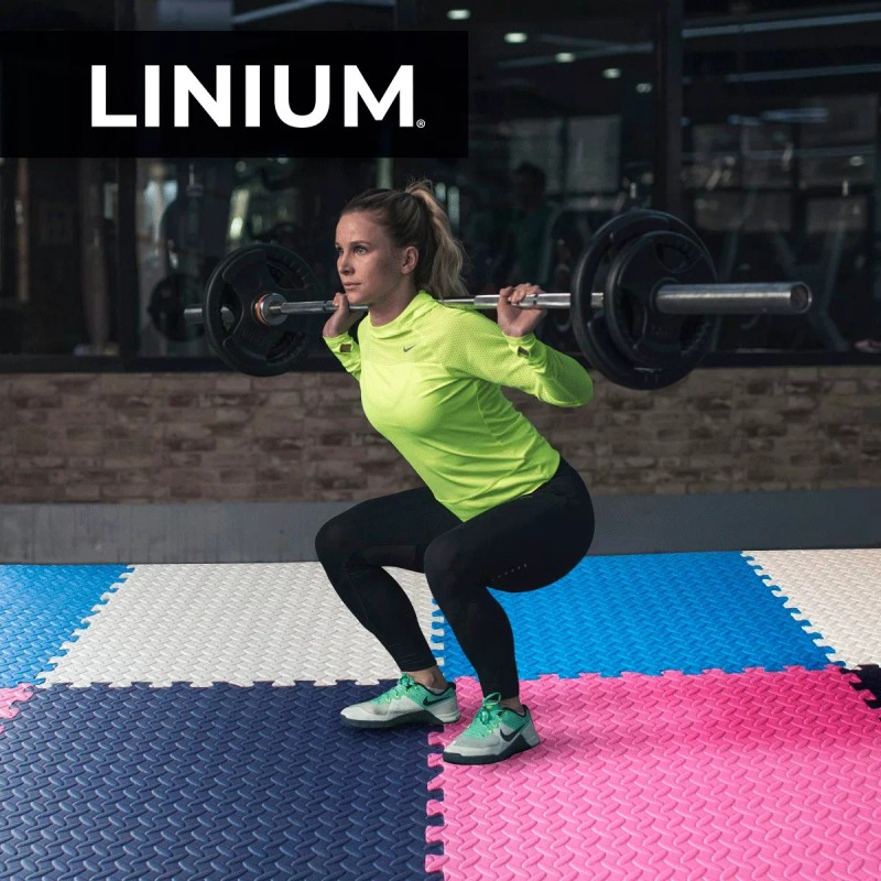 Linium Piso Colchoneta Tapete Acolchonado Gimnasio Gym 60x60 8pcs