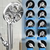 Filter Handheld Shower Head for Residual Chlorine Remove,10-Spray Modes Massage