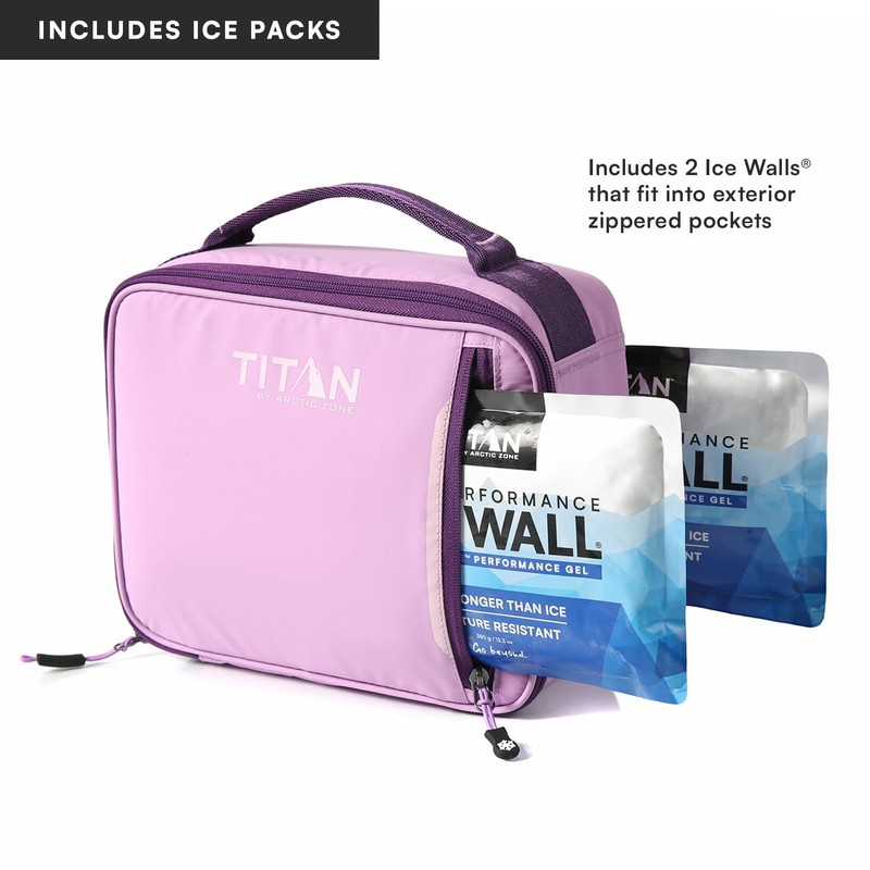Titan Fridge Cold Lunch Box With 2 350g Ice Walls®,