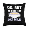 Oat Milk No Dairy Organic Plant Based Vegan Vegetarian Throw