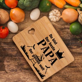 Dad Gift Birthday, Dad Gift Christmas, Gifts for Dad, Birthday Gift for Dad, Gift Dad Birthday Bamboo Chopping Board 28 x 21.5 cm