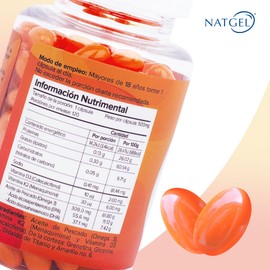 D3 + K2 VITAMINS | Vitamina D3 + K2 y Omega 3 | 120 Cápsulas Softgels de 500mg | Formula avanzada para Salud General, Óseo, Cardiovascular y Cerebral | Natgel