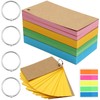 Scettar Pack of 400 Index Cards with Index Cards Ring,