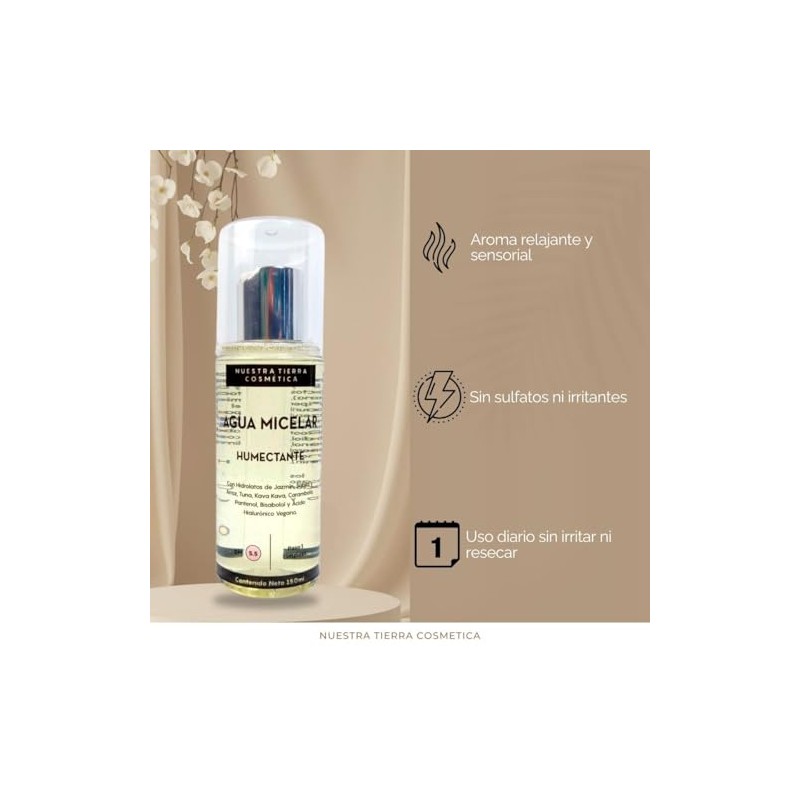 Agua Micelar Humectante con Jazmin y Arroz 150ml