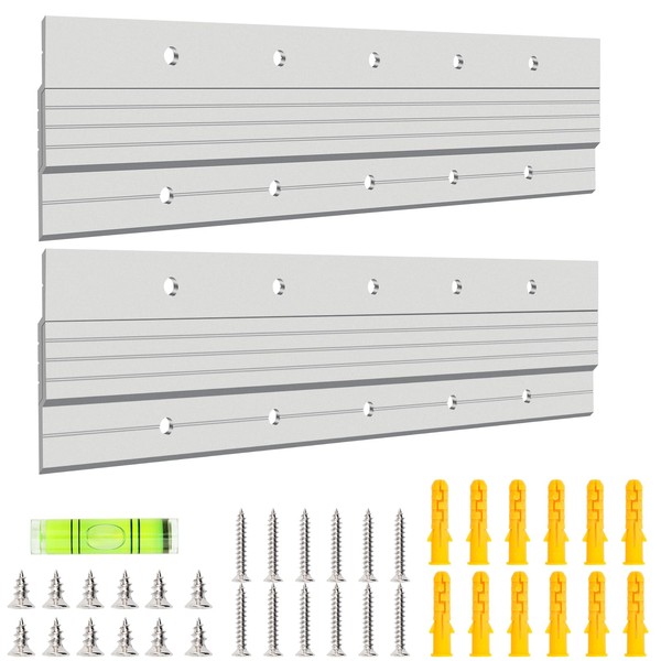 2 Pairs 2&4&6&12in French Cleat Picture Hanger, Luxiv Metal Mounting