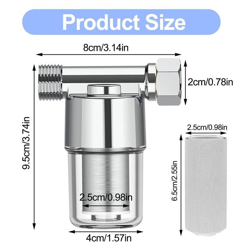 JDBlissful Water Filter Shower, Tap Washing Machine, Backwash Filter Water