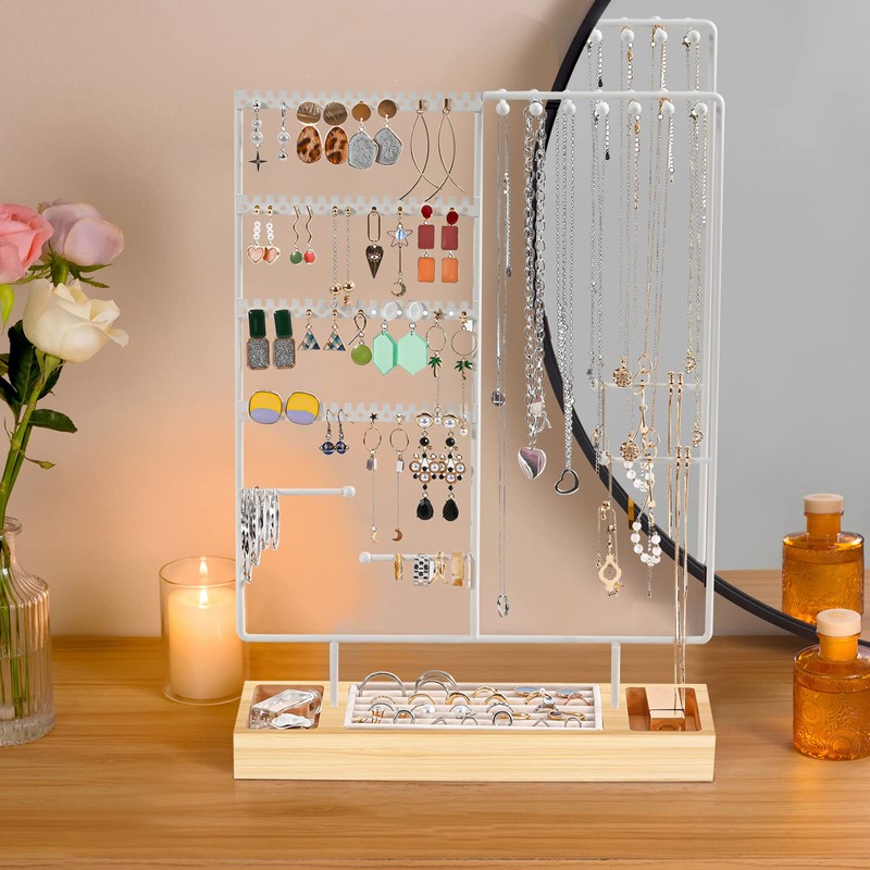 ProCase Jewelry Organizer Stand Earring Holder Organizer, 6 Tiers Earring