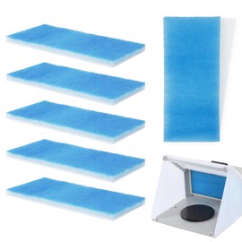 WISEPRO 6 PCS Airbrush Spray Booth Filter, 2 Layer Paint Booth Filters Spray Booth Replace Filter Compatible with Master, Paasche, Sky Enterprise, Airhobby