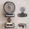Suction Cup Soap Dish for Shower，Soap and Sponge Holder for