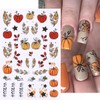 8 Sheets Fall Nail Stickers Autumn Maple Leaf Nail Art