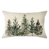 Ogiselestyle Christmas Winter Trees Lumbar Throw Pillow Cover, 12 x