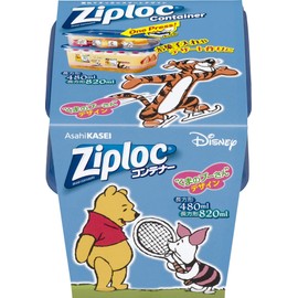 Ziploc 2021 Rectangular Containers, 16.2 fl oz (480 ml) & 28.2 fl oz (820 ml), 1 Each