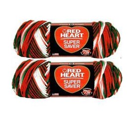 Bulk Buy: Red Heart Super Saver (2-pack) (Mistletoe)