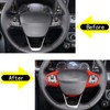 Car Steering Wheel Button Frame Cover Trim Compatible with Ford