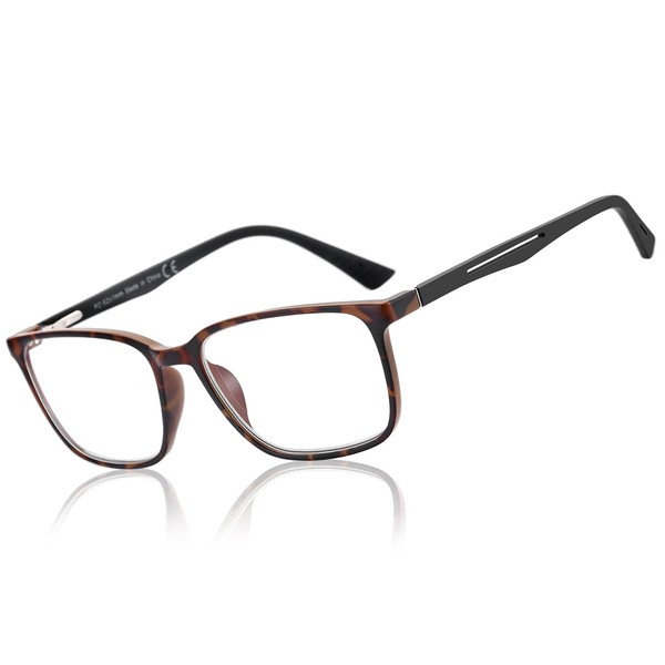 BLUEMOKY Blue Light Reading Glasses for Men, Sport Square Frame
