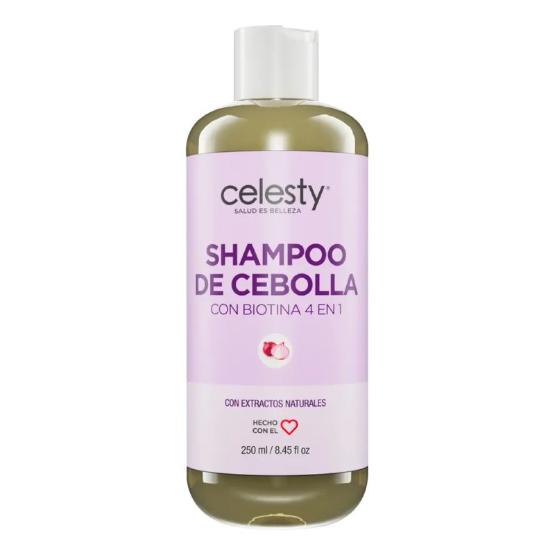 Shampoo De Cebolla Con Biotina 4 En 1 Sin Sal