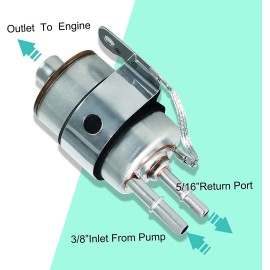 e-osias Fuel Injection Line Fitting Adapter Kit EFI FI w/Filter/Regul