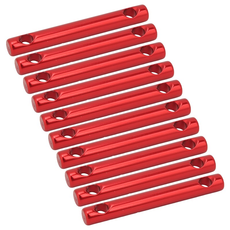 10 Pcs Aluminum Alloy Dual Holes Tent Line Stopper Cord
