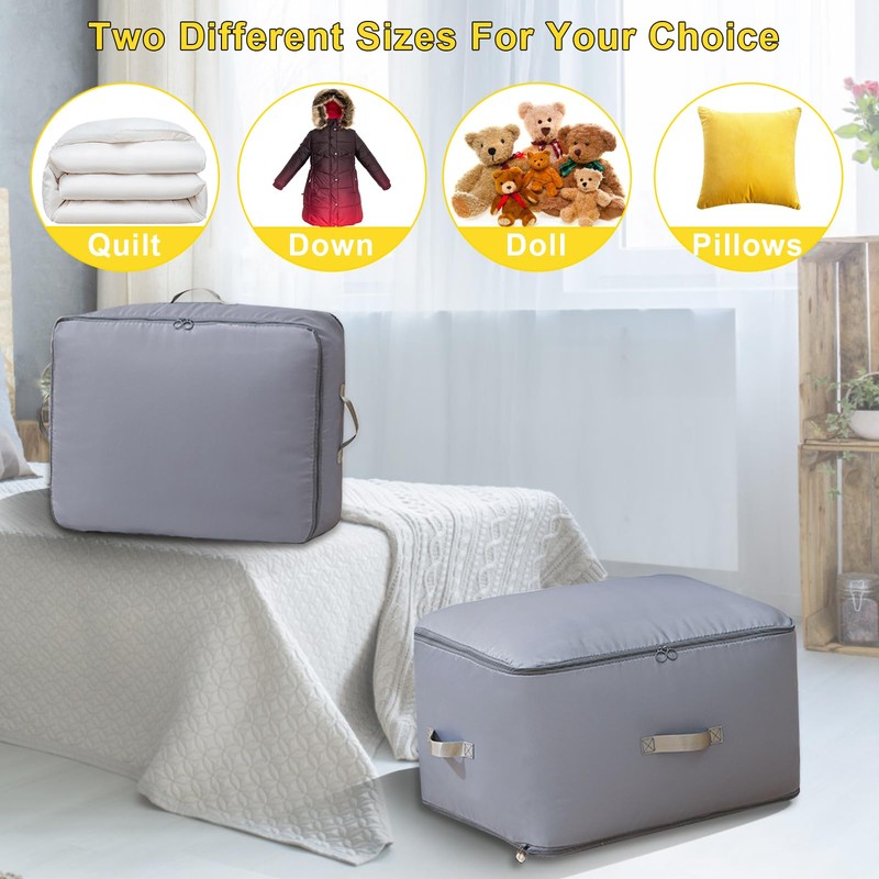 2Pcs Ultra Space Saving Self Compression Organizer, 2024 Upgrade Space