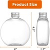 Elsjoy 24 Pack 10 oz Plastic Juice Bottles with Caps,