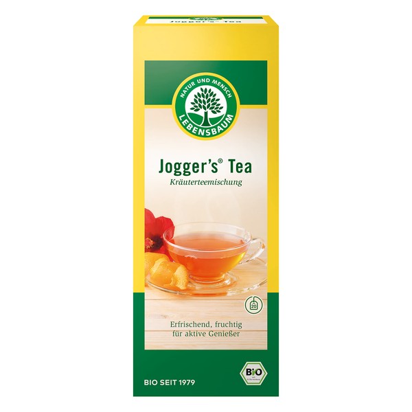 Lebensbaum Jogger's Tea, 20 Beutel x 1,5g Kräutertee mit erfrisched-fruchtiger