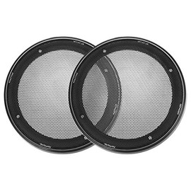 sourcing map Speaker Grille Cover 6 Inch 172 mm Mesh Decorative Circle Subwoofer Protection Black Pack of 2