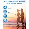 TINDTOP Sport Stopwatch Timer, Professional Digital Stopwatch with Calendar Alarm