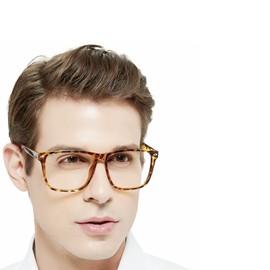 MARE AZZURO Extra Large Square Reading Glasses Men Oversized Readers Big Face 1.00 1.25 1.50 1.75 2.00 2.25 2.50 2.75 3.00 3.50 4.00 5.00 6.00 (Tortoise, 175)