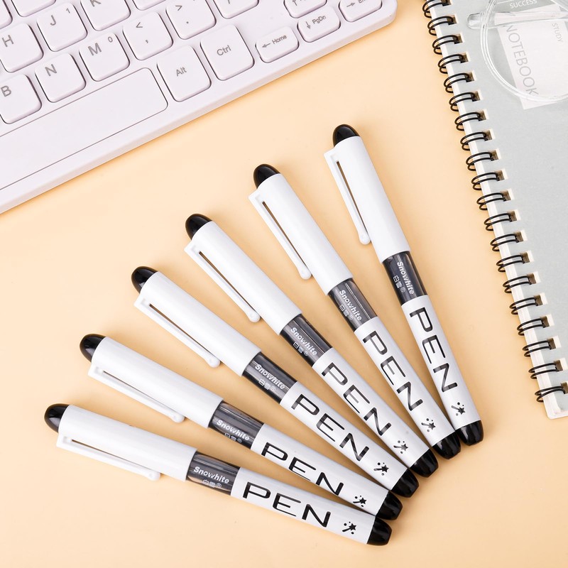 FRIUSATE 9 Black Fountain Pens Disposable for Writing EF Nib