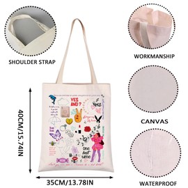 Singer Fans Gift Song Concert Reusable Shopping Bag Album Gift Singer Concert (YES AND tote CA)