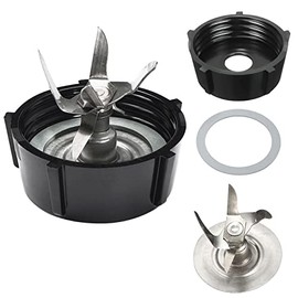 WADY Blender Blade for Oster Osterizer with a Rubber O Ring Seal Gasket & 4902 Blender Jar Bottom & 6 Point Fusion Blade 4980 Replacement Parts