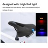 Road Bike Saddle Black Hollow Ergonomic Soft Silicone Sponge Tail