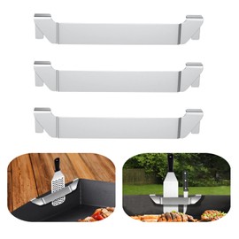 3 PCS Griddle Spatula Holder Sturdy Blackstone Spatula Holder Grill Barbecue Tool Rack Stainless Steel Barbecue Tool Rack Griddle Accessories for Outdoor Camping Picnic BBQ Essentials