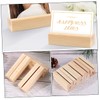 Ciieeo 24Pcs Wooden Card Holder Stand Rustic Table Number Holders