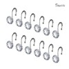 Sunlit Luxury Design Round Clear Diamond Crystal Gem Bling with