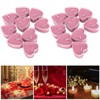 Pack of 18 Heart-Shaped Tea Lights Heart-Shaped Romantic Tea Lights