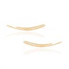 Gold Ear Climber, Dainty Ear Crawler, Ear Cuff, Gold Filled Earrings, Minimalist Earrings, Ear Climbers, Gold Earrings (Long, 14K Gold Filled)
