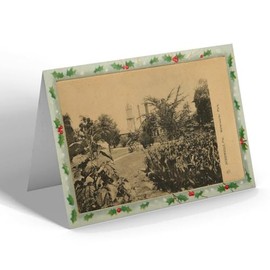 CHRISTMAS CARD - Vintage Florida USA - Jacksonville. Waterworks Park (b)