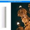 Ciata - 12 Pack - 1.5 inch White Plastic Candle