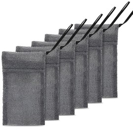 Pack of 6 Shower Soap Net, Soap Bag for Showering, Bathing Shower Sponges, Soap Bags, Soap Bag for Exfoliation, Solid Soap, Body Scrub