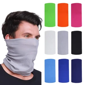 Scott Edward 9pcs Headbands Headwear elástico Magia bufanda Bandana Bandas de deportes Yoga sin Costuras camuflaje, Color de la flor, color multi-Solid, para los hombres y las mujeres(Solid)