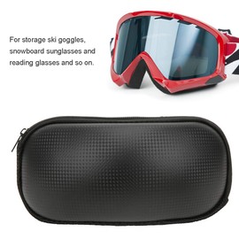 Topyond Ski Goggles Case, Trendy Portable Snow Goggles Protective Case with Hard Zip, Improved Anti-Ski Goggles Protective Case