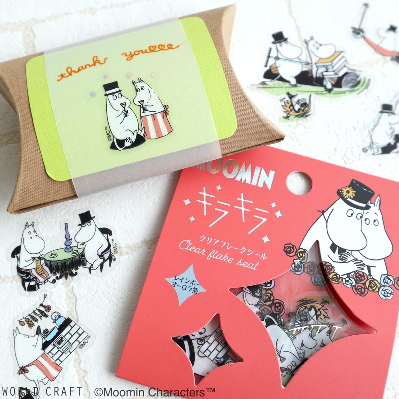 WORLD CRAFT MOKFS-112 Moomin Glitter Flake Seal Aurora Foil Moomin
