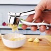 Romeeton Garlic Press Crusher Stainless Steel Squeezer Masher Mincer Kitchen