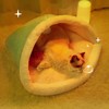 Cat Sleeping Bag Semi Closed Fluffy Soft Washable Cat Bed