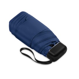 LEAGERA Mini Umbrella For Purse, Small Travel Umbrella Compact Waterproof Umbrella for Light Rain, Suitable for Women Purse and Pocket, Dark Blue,1 Pack