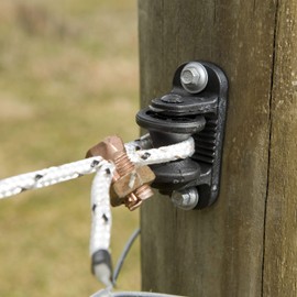 ElectroBraid IROLLB10-EB Roller Post Insulators, Black
